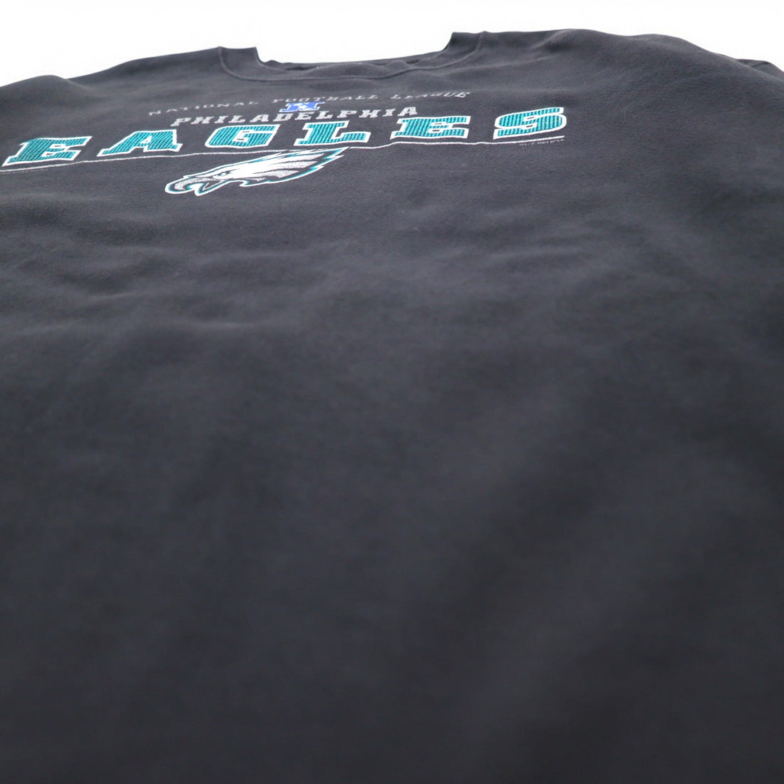 Lee SPORT 90s NFL Print Sweatshirt 2XL Black Cotton Fleece Lining PHILADELPHIA EAGLES