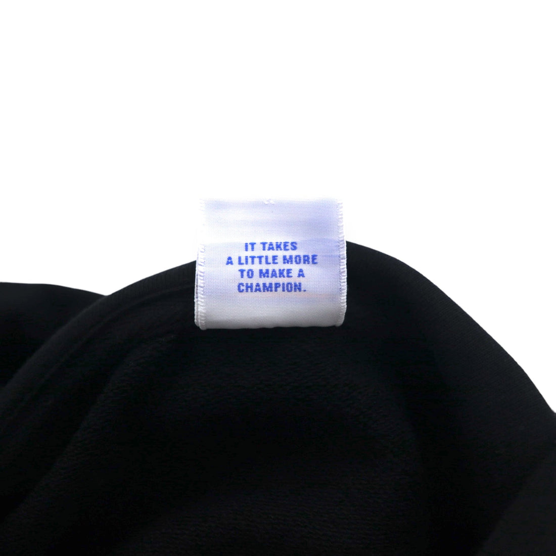 Champion Pullover Sweatshirt Hoodie M Black Cotton Big Logo C3-R101