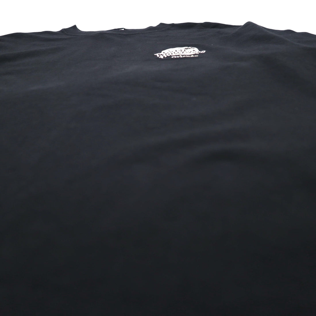 PLANET HOLLYWOOD 90s USA Made Advertising T-shirt L Black One Point Logo Embroidery