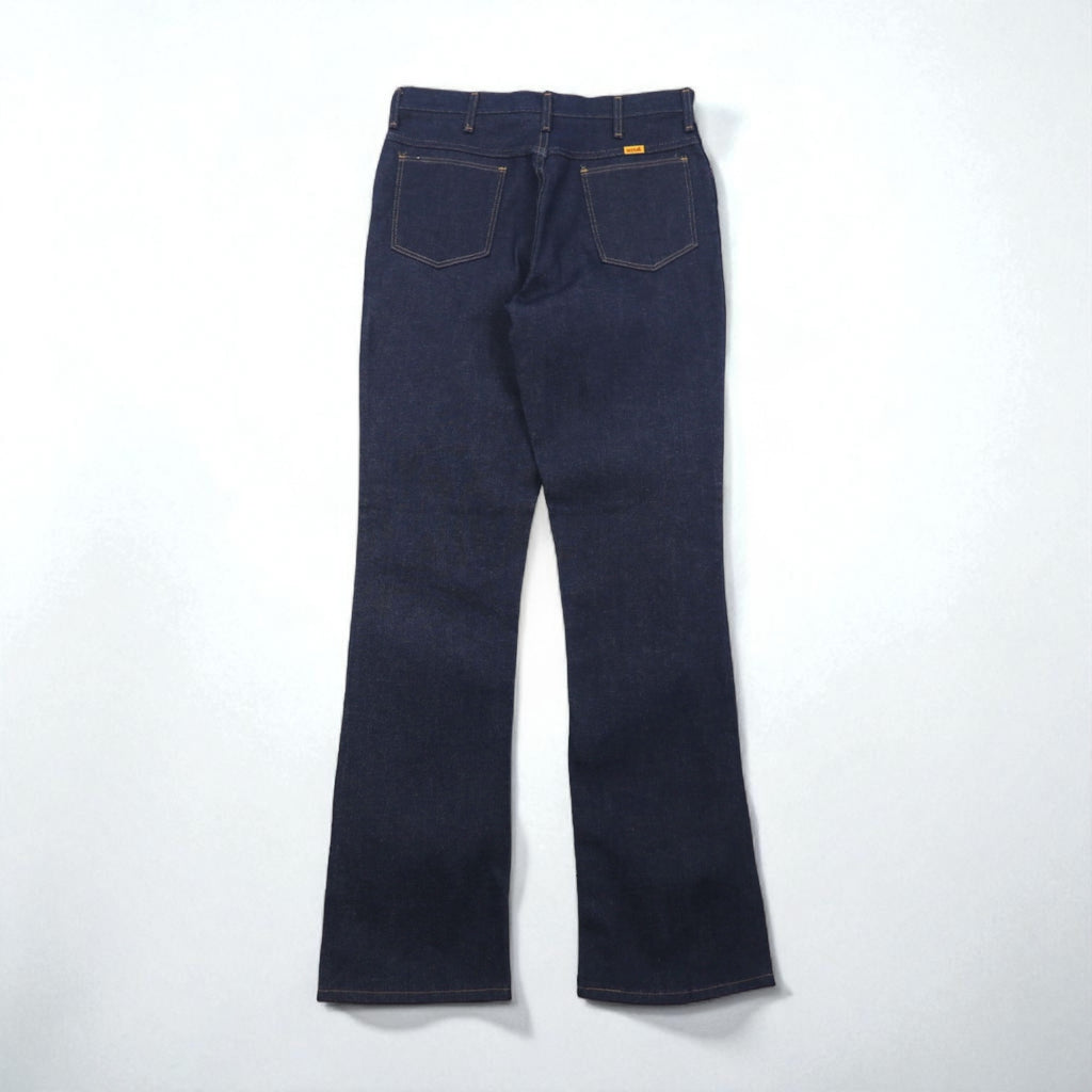 RUSTLER ( Wrangler ) 90年代 リジッド フレア デニムパンツ ジーンズ L インディゴ ブーツカット 87620NV