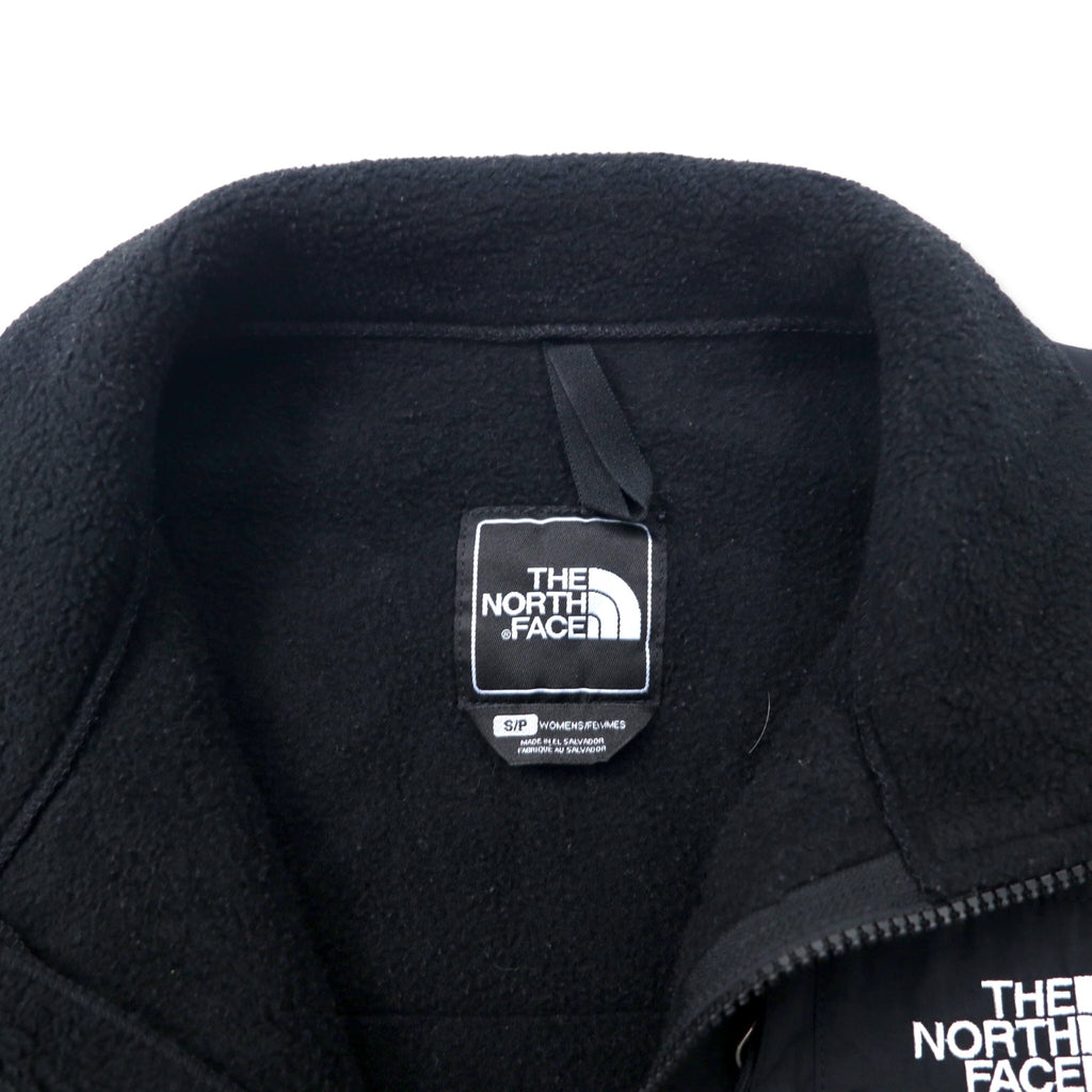 THE NORTH FACE Denali Jacket POLARTEC Fleece S Black Polyester One Point Logo Embroidery