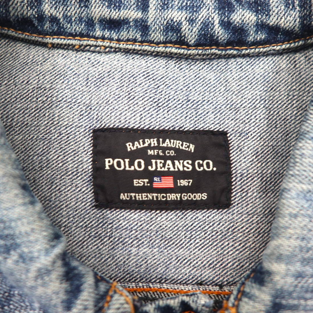POLO JEANS ( RALPH LAUREN ) 90年代 デニムジャケット Gジャン L インディゴ GIVE JAKET 3YU18