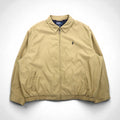 Polo Ralph Lauren 90s Swing Top Harrington Jacket, XL, Beige, Chin Strap, Small Pony Embroidery
