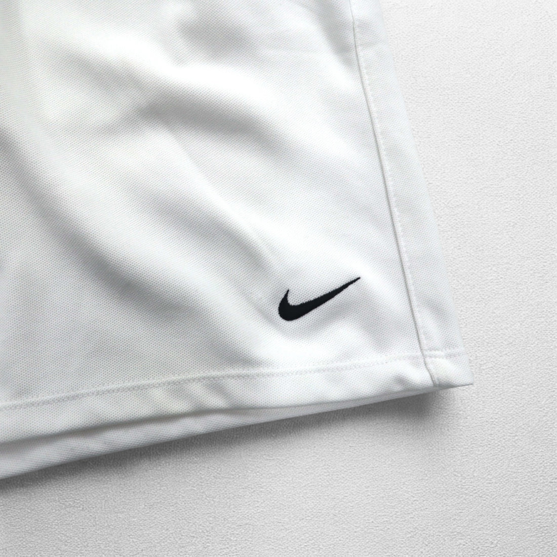 NIKE Dri-Fit Shorts Half Pants L White Swoosh Game Pants