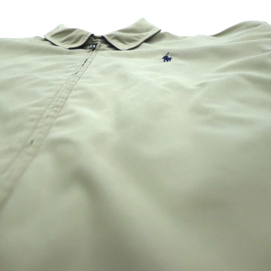 Polo Ralph Lauren 90s Swing Top Harrington Jacket, XL, Beige, Chin Strap, Small Pony Embroidery