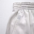 NIKE Dri-Fit Shorts Half Pants L White Swoosh Game Pants