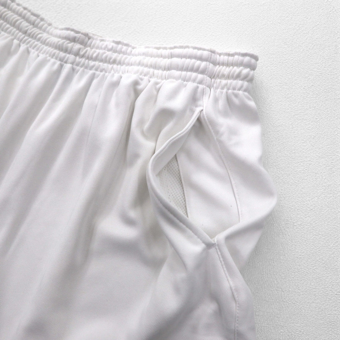 NIKE Dri-Fit Shorts Half Pants L White Swoosh Game Pants