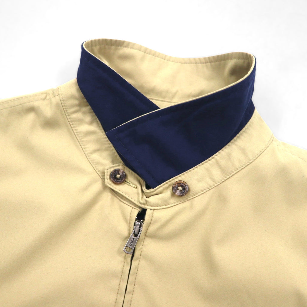Polo Ralph Lauren 90s Swing Top Harrington Jacket, XL, Beige, Chin Strap, Small Pony Embroidery