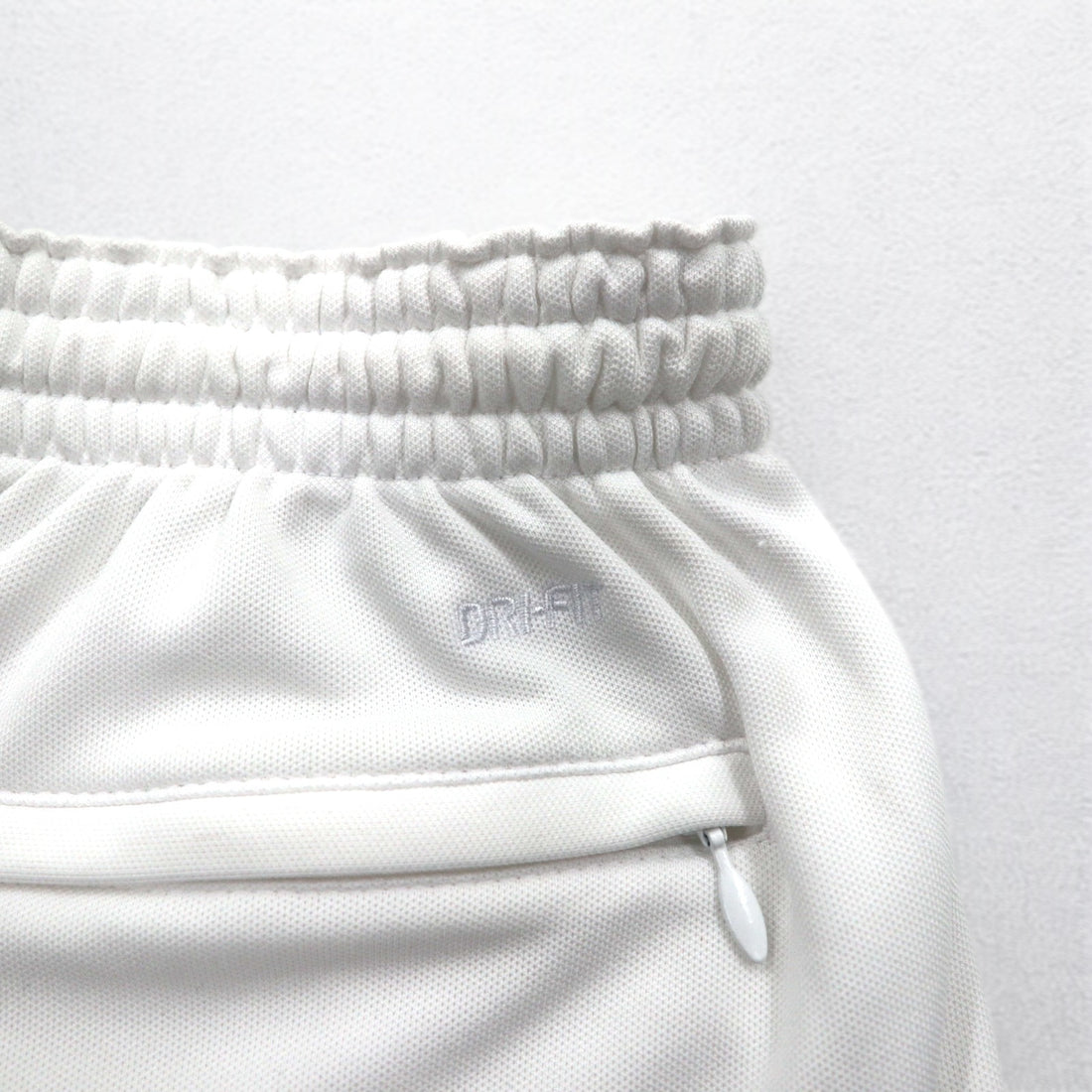 NIKE Dri-Fit Shorts Half Pants L White Swoosh Game Pants