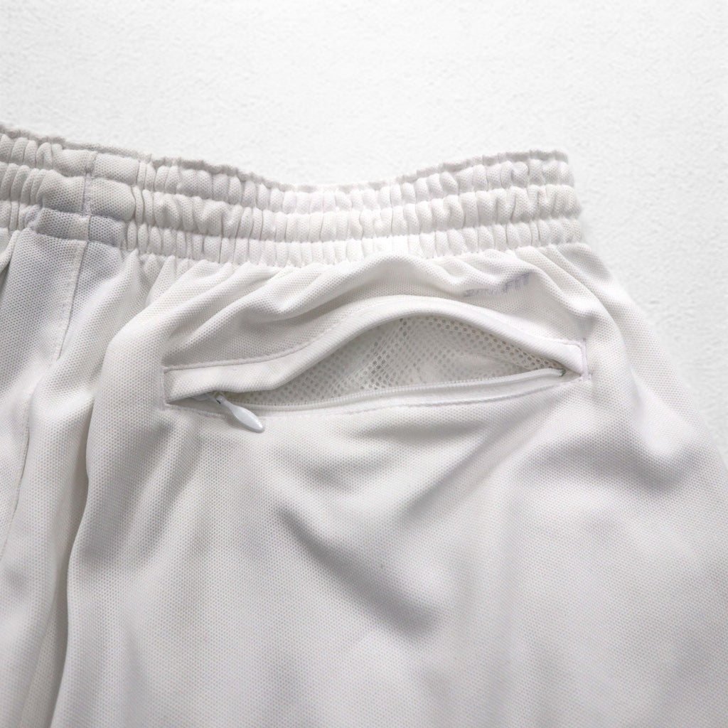 NIKE Dri-Fit Shorts Half Pants L White Swoosh Game Pants