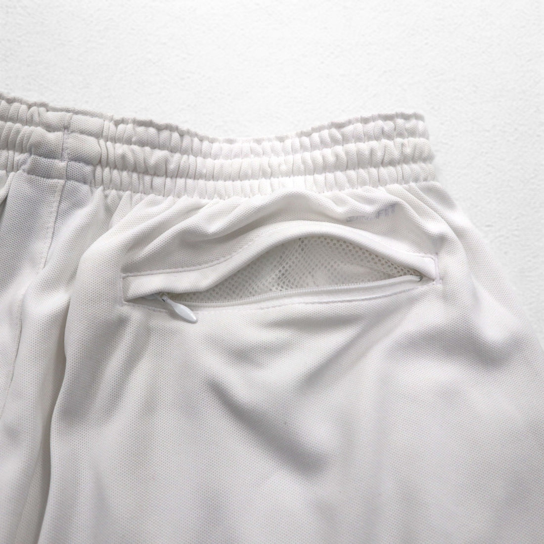 NIKE Dri-Fit Shorts Half Pants L White Swoosh Game Pants