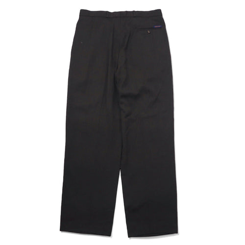 90s OLLY GAN 3-tuck wide slacks pants size 44 brown polyester wool