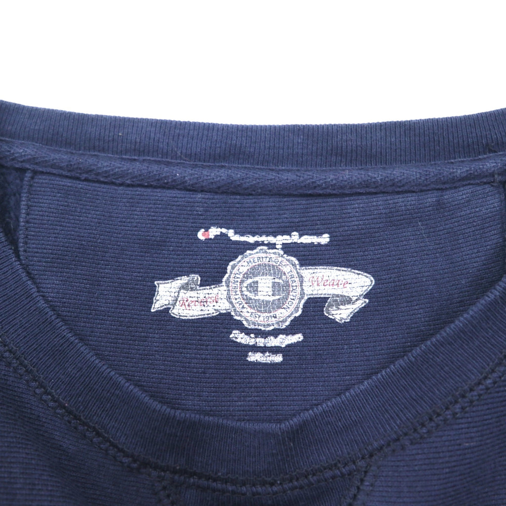 Champion リバースウィーブ REVERSE WEAVE カレッジ スウェット M ネイビー DE SALES UNIVERSITY アーチロゴ 前V