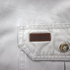 carhartt Work Shirt L Beige Cotton Canvas Chest Pocket S113STN