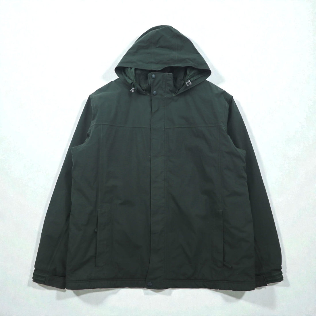 L.L.Bean 防水 マウンテンパーカー 中綿 フリースライナー XL グリーン Thinsulate フード収納 DCY5