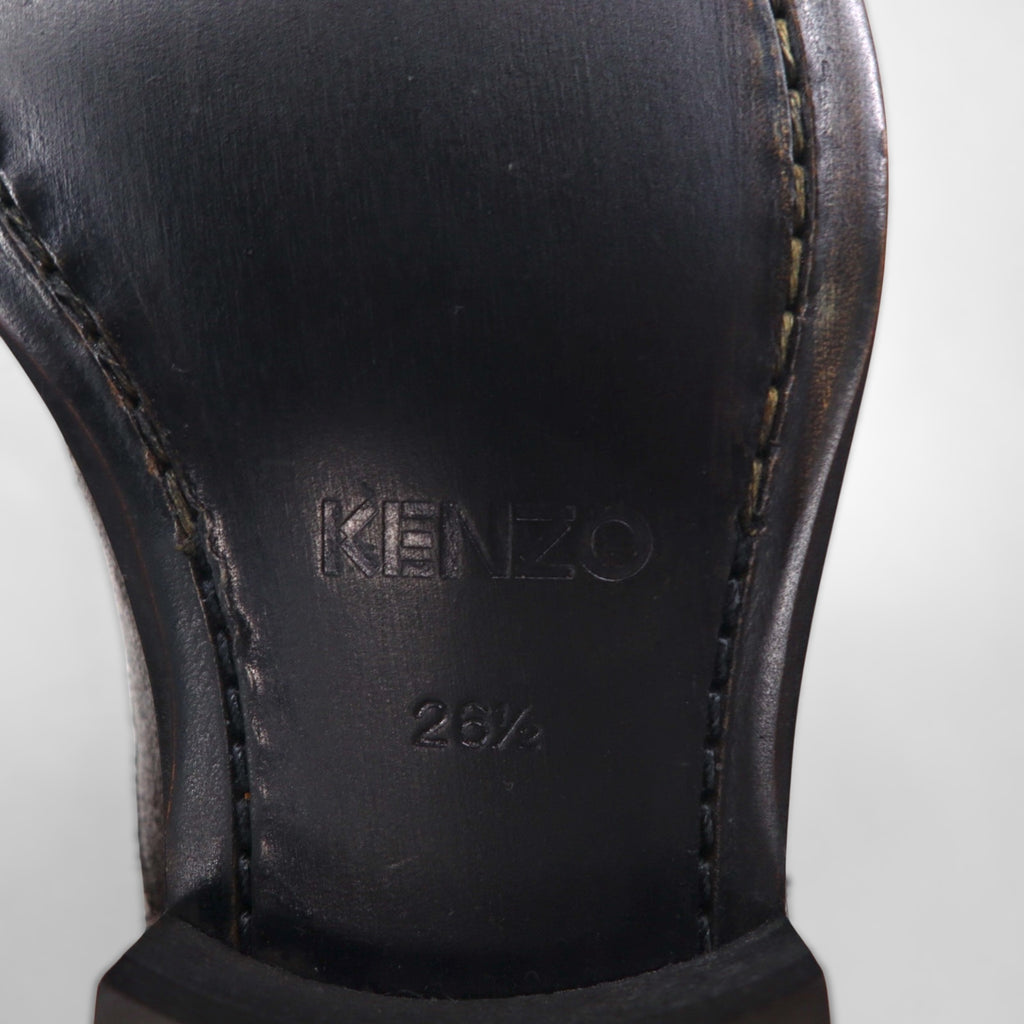 KENZO 日本製 レザー サイドジップブーツ 26.5cm クラック加工 グッドイヤーウェルト製法 30923245023