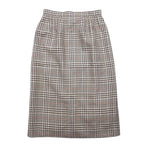 Burberrys シルク ダブル スーツ セットアップ M ベージュ チェック ウール WILLIAM BROWN
