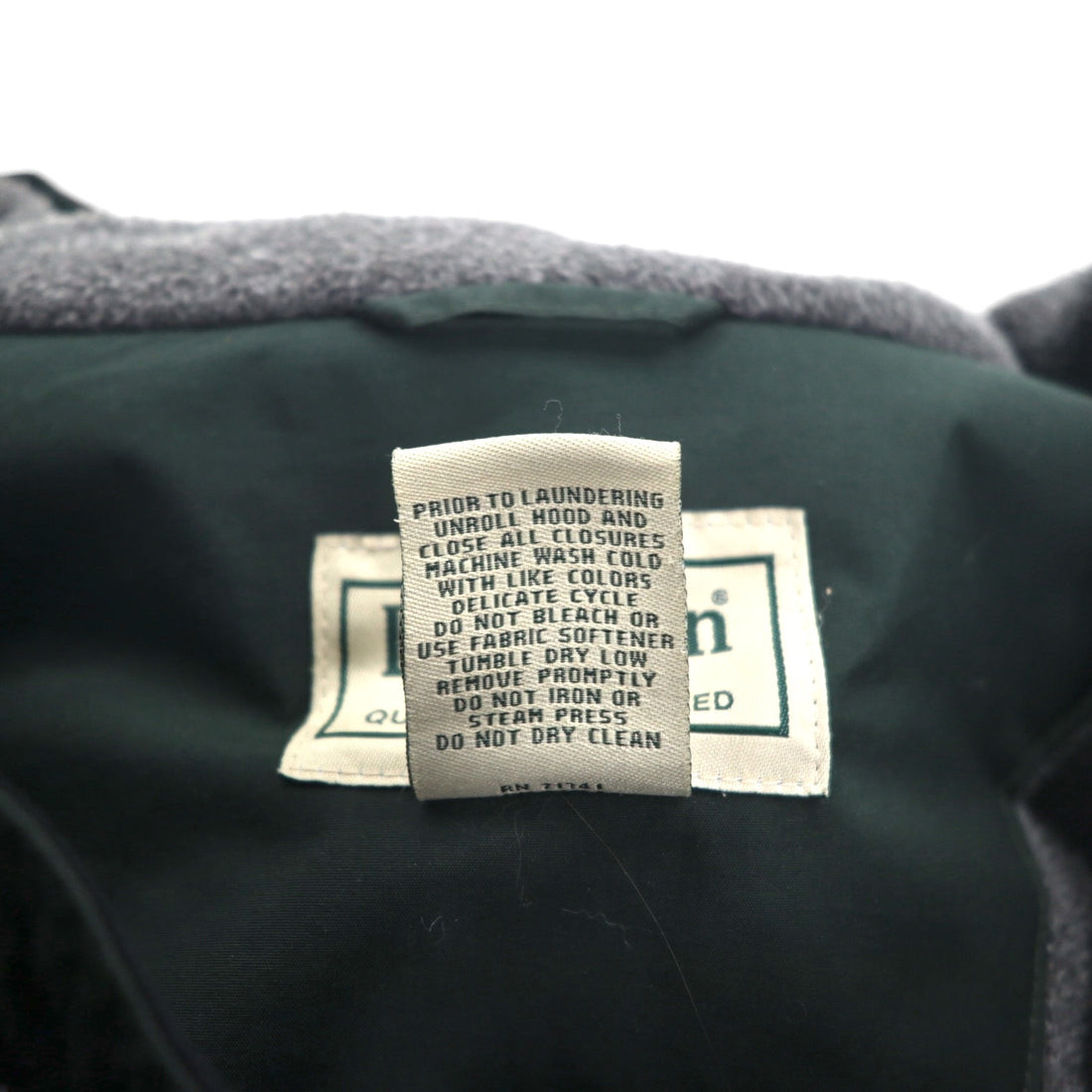 L.L.Bean 防水 マウンテンパーカー 中綿 フリースライナー XL グリーン Thinsulate フード収納 DCY5