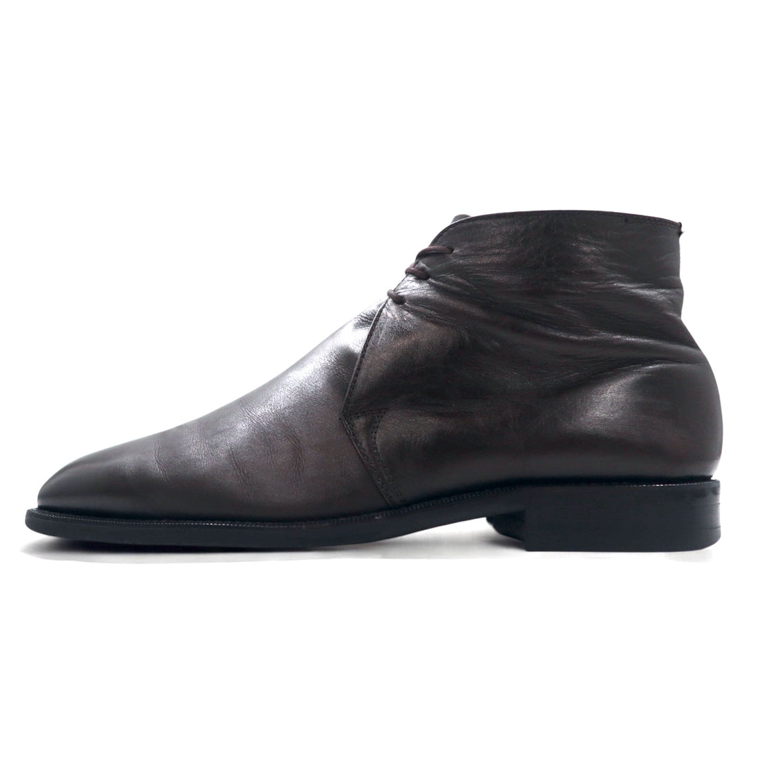 BURBERRY Chukka Boots Ankle Boots 27cm Brown Leather BU1520