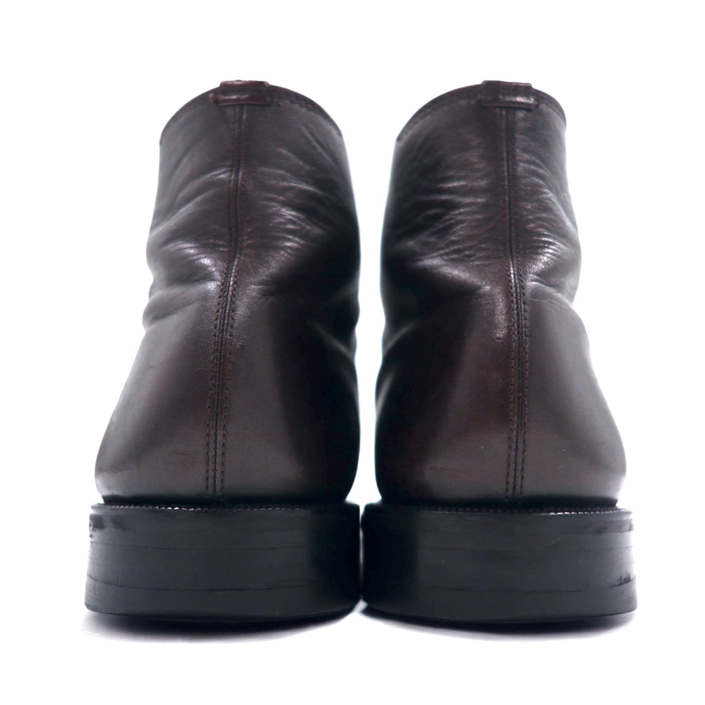 BURBERRY Chukka Boots Ankle Boots 27cm Brown Leather BU1520