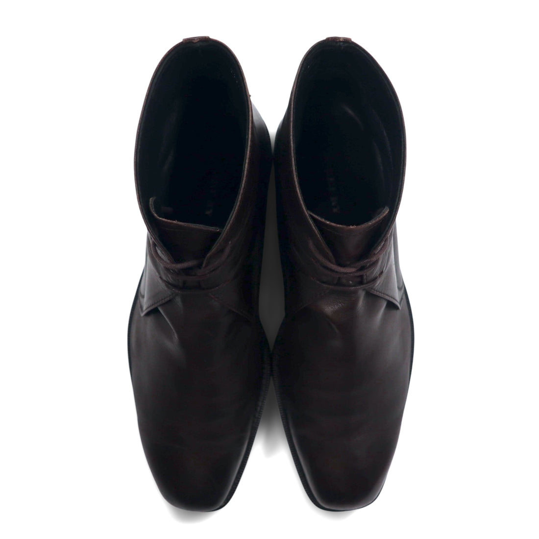 BURBERRY Chukka Boots Ankle Boots 27cm Brown Leather BU1520