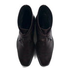BURBERRY Chukka Boots Ankle Boots 27cm Brown Leather BU1520