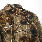 RED HEAD Real Tree Camo Fleece Jacket XL Khaki WINDPROOF Water Repellent Zip Up