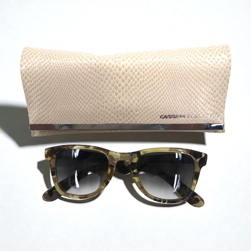 CARERRA BY JIMMY CHOO Wellington Sunglasses, Brown Camouflage, OHBIC 50-23 145, Made in Slovenia