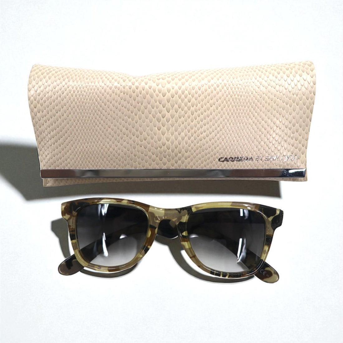 CARERRA BY JIMMY CHOO Wellington Sunglasses, Brown Camouflage, OHBIC 50-23 145, Made in Slovenia