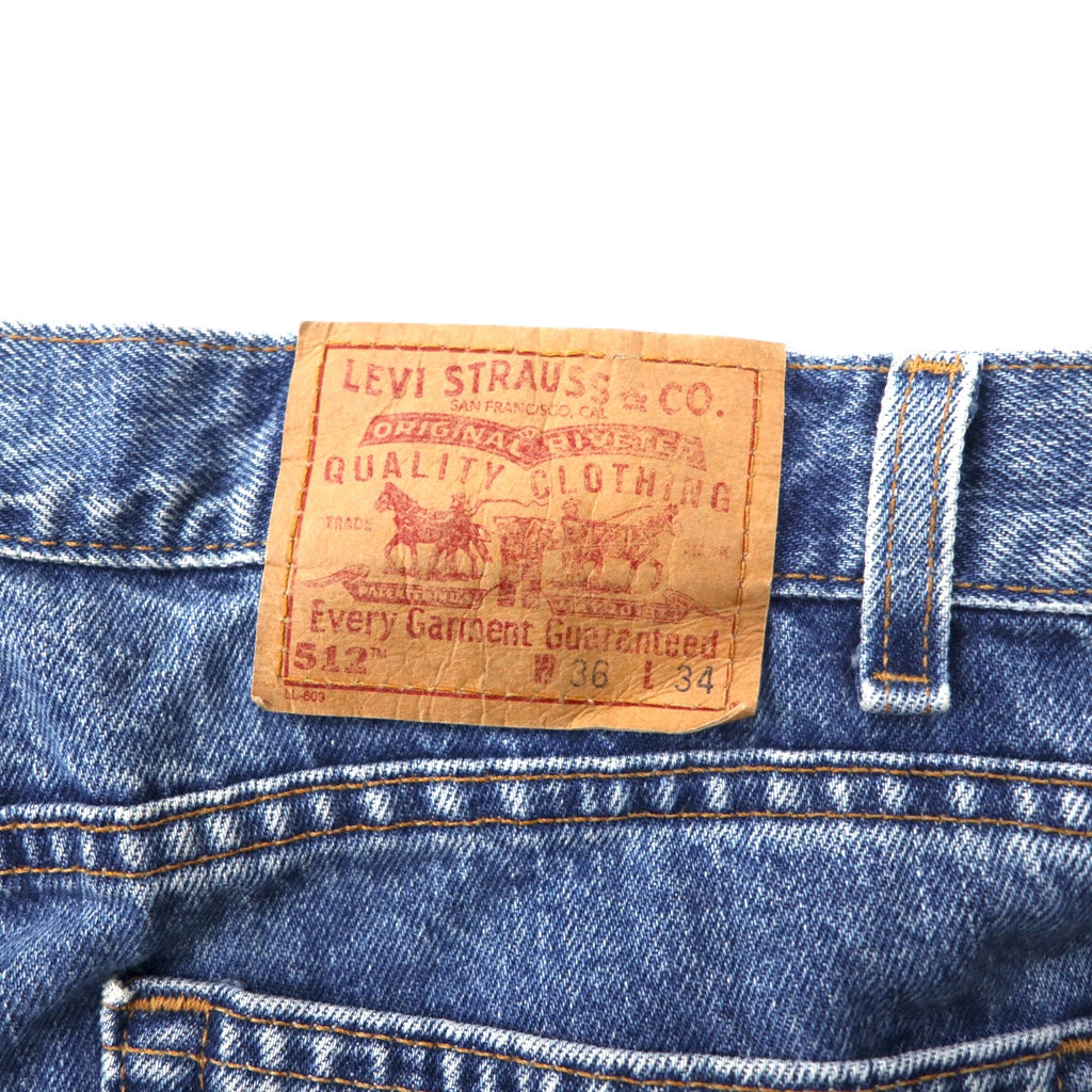Levi's USA Made 00's Slim Fit Tapered Denim Pants 36 Blue Cotton SLIM FIT 00512-4891