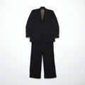 80s Japan Vintage 2-Piece Suits Ando 80s Japanese Made Suit Set, Size L, Brown Wool