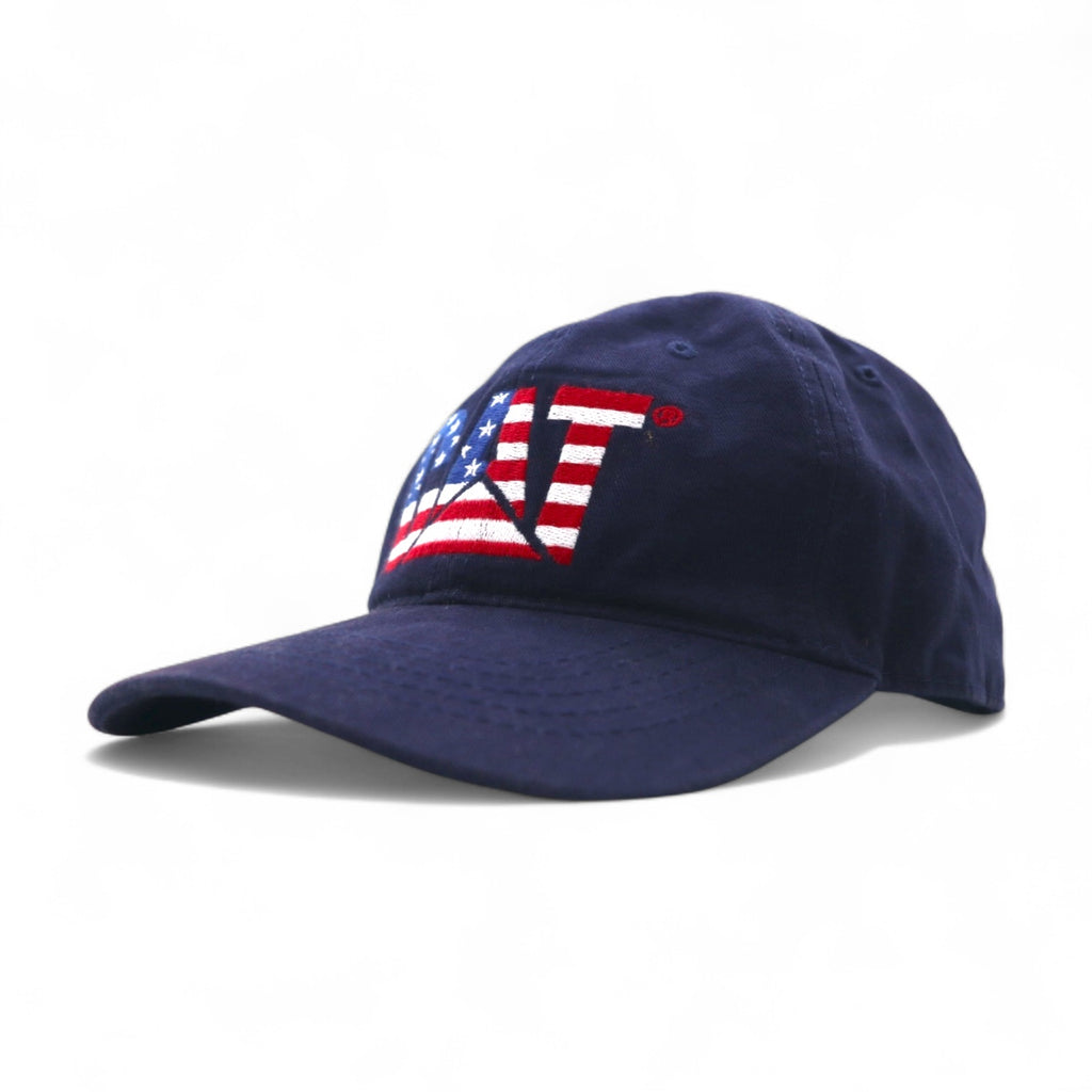 CAT American Company 6 Panel Cap FREE Belt Navy Cotton Stars and Stripes