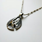 Vintage Silver Thunderbird Necklace インディアンジュエリー シルバー ネックレス イーグル SILVER 925 ホピチェーン