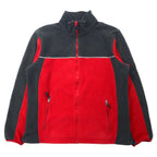 日本然リトテ-古着オンライン-L.L.Bean 90年代 フルジップ POLARTEC フリースジャケット XL レッド ポリエステル 山タグ エルサルバドル製-L.L.Bean 90's Full Zip Polartec Fleece Jacket XL Red Polyester Mountain Tag El Salvador MADE
