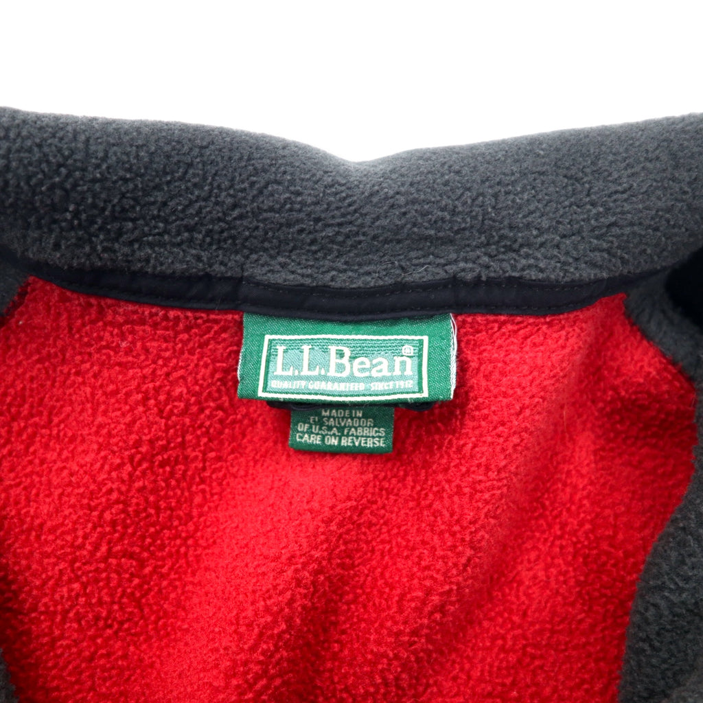 LLBean 90's Full Zip POLARTEC Fleece Jacket XL Red Polyester Mountain Tag Made in El Salvador