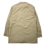 Carhartt Twill Work Shirt, Large, Beige, Polyester, Cotton, S224, Made in Mexico