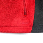 LLBean 90's Full Zip POLARTEC Fleece Jacket XL Red Polyester Mountain Tag Made in El Salvador