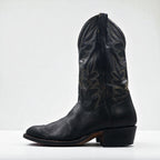 Vintage 90s Leather Cowboy Western Boots CRISTOBAL ROMERO カウボーイ ウエスタンブーツ 27.5cm ステッチ 刺繍 9622