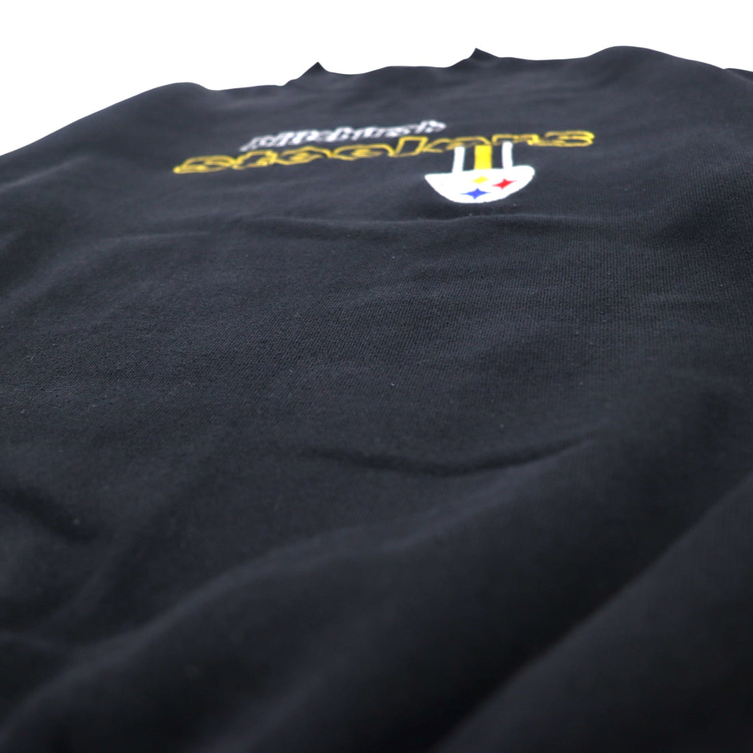 LOGO ATHLETIC 90s NFL Embroidered Sweatshirt M Black PITTSBURGH STEELERS Made in Mexico