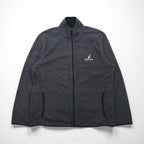 NAUTICA Full Zip Fleece Jacket XL Gray Drawcord