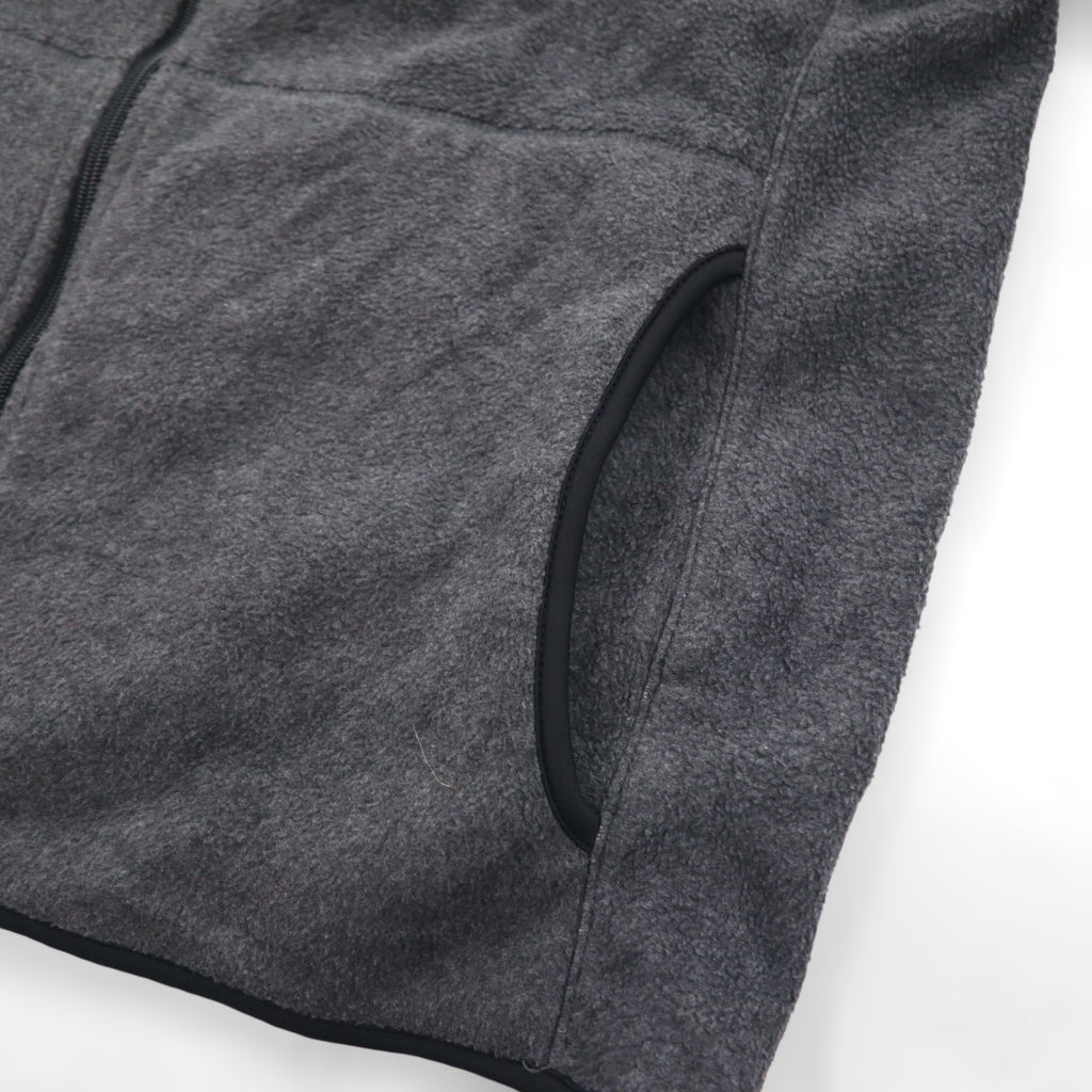 NAUTICA Full Zip Fleece Jacket XL Gray Drawcord