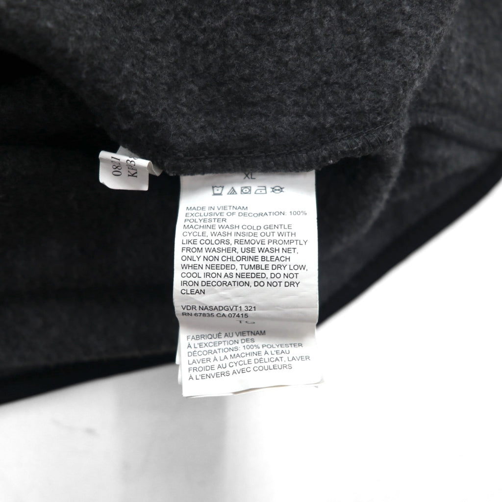 NAUTICA Full Zip Fleece Jacket XL Gray Drawcord