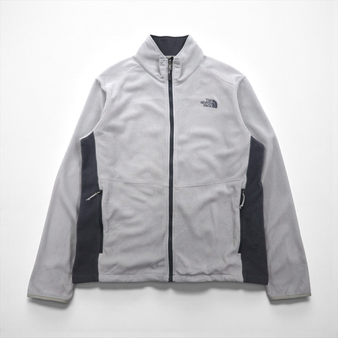 THE NORTH FACE POLARTEC Fleece Jacket L Gray Drawcord A7SP US Standard