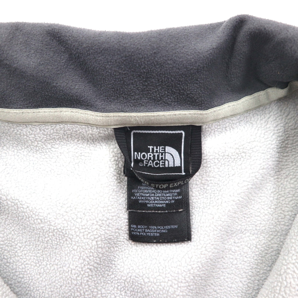 THE NORTH FACE POLARTEC Fleece Jacket L Gray Drawcord A7SP US Standard