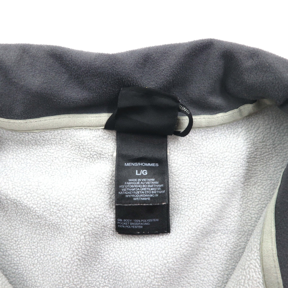 THE NORTH FACE POLARTEC Fleece Jacket L Gray Drawcord A7SP US Standard