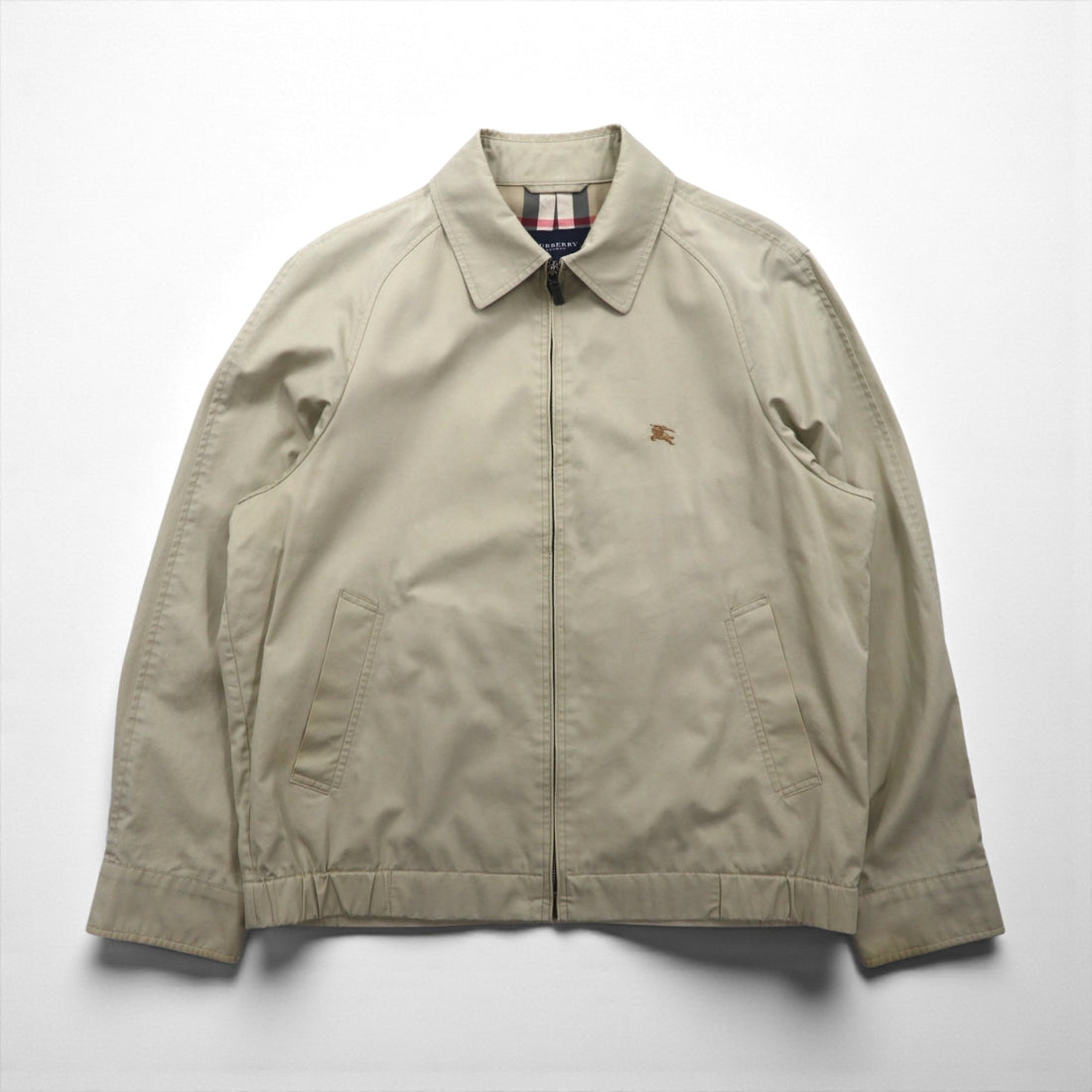 BURBERRY Made in Japan Swing Top Harrington Jacket L Beige Cotton