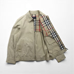 BURBERRY 日本製 スウィングトップ ハリントンジャケット L ベージュ コットン