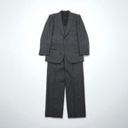 80s Japan Vintage 2-Piece Suit HOKO 80年代 日本製 セットアップ スーツ L グレー ウール