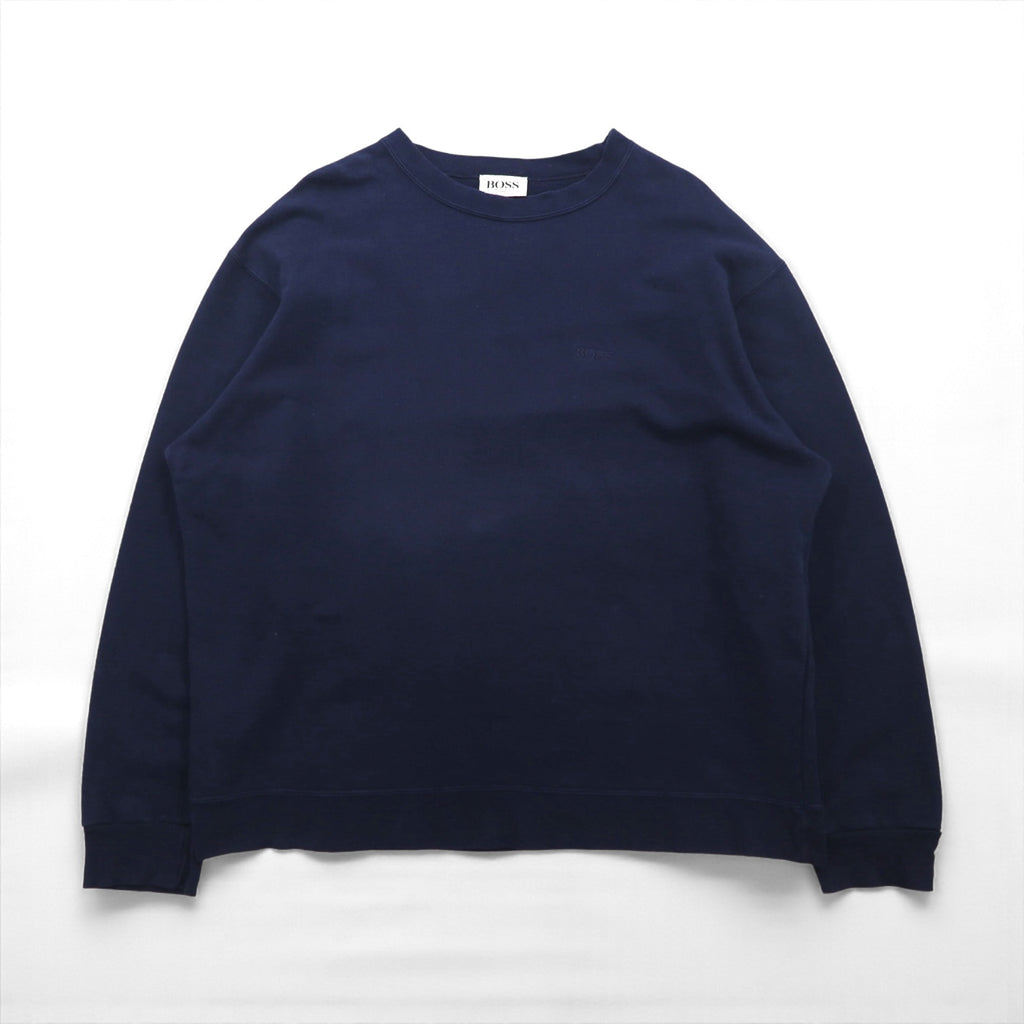 HUGO BOSS 90年代 クルーネック スウェット トレーナー XL ネイビー