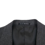 80s Japan Vintage 2-Piece Suit HOKO 80年代 日本製 セットアップ スーツ L グレー ウール